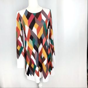 12pm By Mon Ami Geometric Pattern Dress
